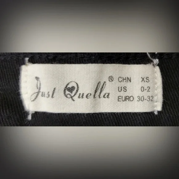 Just Quella - Womens/Juniors Black Jean Skirt - Picture 3 of 4